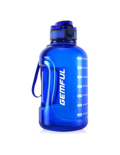 Botella de Agua GEMFUL 2L a Prueba de Fugas Azul Motivacional