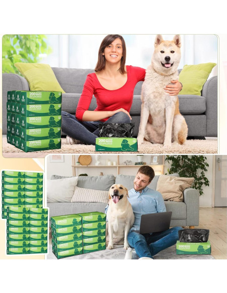 Bolsas de Desechos para Perros Sherr - 4000 Bolsas Negras