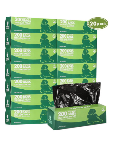 Bolsas de Desechos para Perros Sherr - 4000 Bolsas Negras