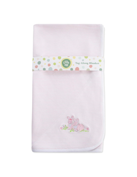 Manta de Envueltura 100% Algodón Little Me Conejitos 76x69cm