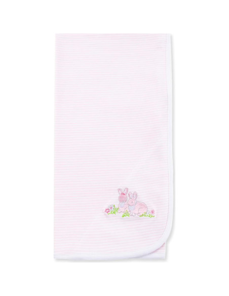 Manta de Envueltura 100% Algodón Little Me Conejitos 76x69cm