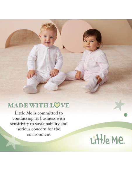 Manta de Envueltura 100% Algodón Little Me Conejitos 76x69cm