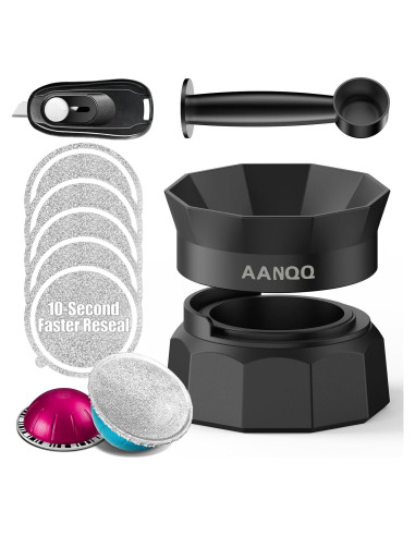 Kit de Cápsulas Reutilizables AANQQ para Nespresso Vertuo