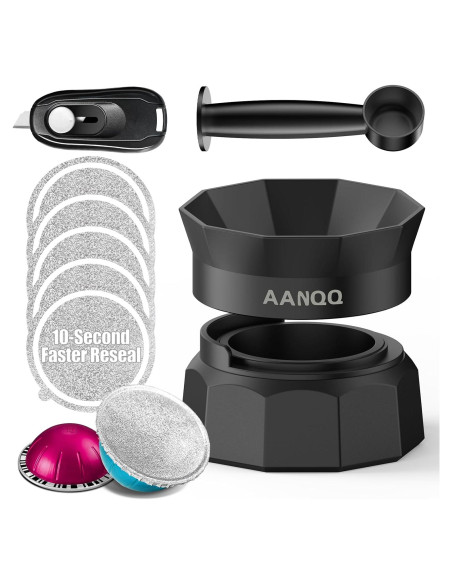 Kit de Cápsulas Reutilizables AANQQ para Nespresso Vertuo
