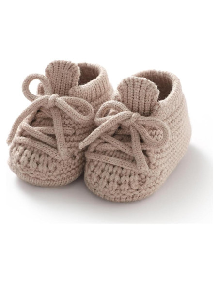 Botines de bebé Neiwech 0-3 meses beige suaves y cálidos