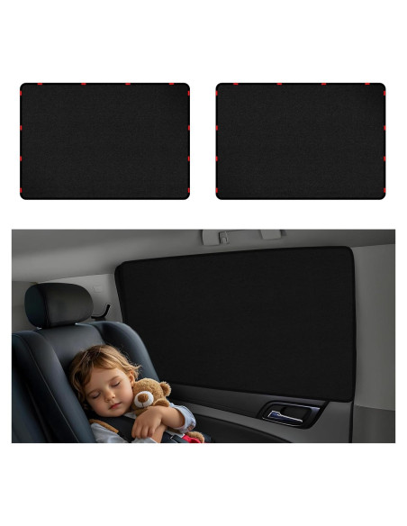 Cortinas de Ventana para Auto ZATOOTO Suede 42.4x80cm