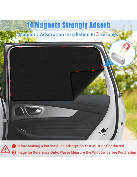 Cortinas de Ventana para Auto ZATOOTO Suede 42.4x80cm