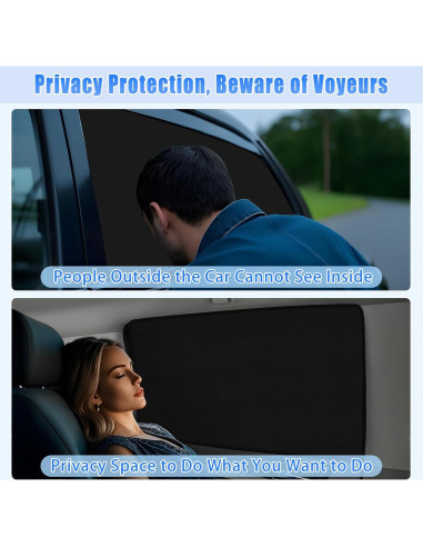 Cortinas de Ventana para Auto ZATOOTO Suede 42.4x80cm