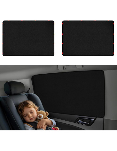 Cortinas de Ventana para Auto ZATOOTO Suede 42.4x80cm