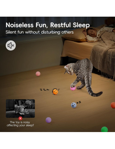 Juguetes de Pelota para Gato Potaroma 12 Pcs Fieltro Catnip 4.06 cm