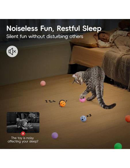 Juguetes de Pelota para Gato Potaroma 12 Pcs Fieltro Catnip 4.06 cm