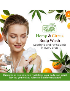 Gel de Ducha Crystalline Health & Beauty 2000 ml Cáñamo y Cítricos 2