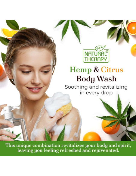 Gel de Ducha Crystalline Health & Beauty 2000 ml Cáñamo y Cítricos