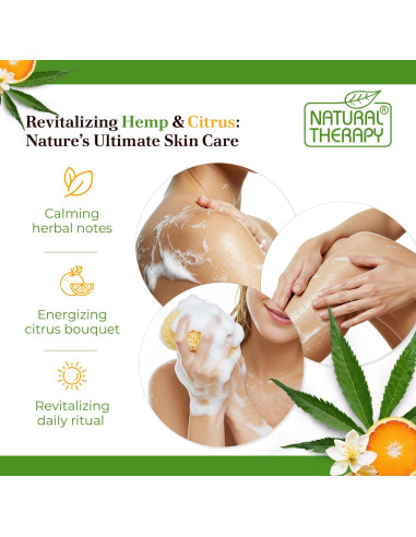 Gel de Ducha Crystalline Health & Beauty 2000 ml Cáñamo y Cítricos