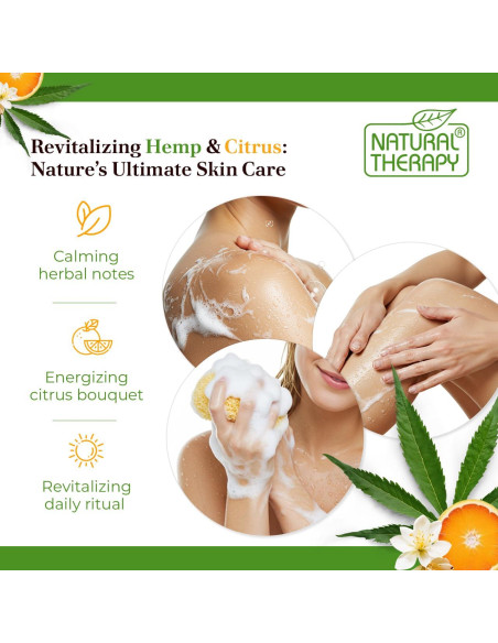 Gel de Ducha Crystalline Health & Beauty 2000 ml Cáñamo y Cítricos