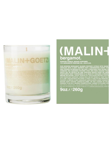 Vela Aromática Malin + Goetz 255g Cera de Soja Bergamota