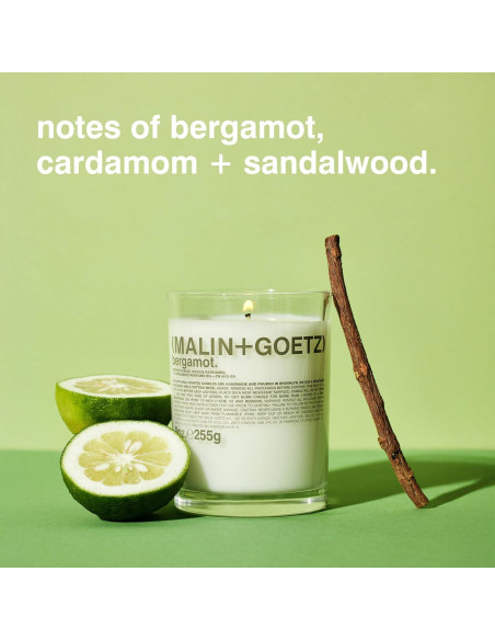 Vela Aromática Malin + Goetz 255g Cera de Soja Bergamota