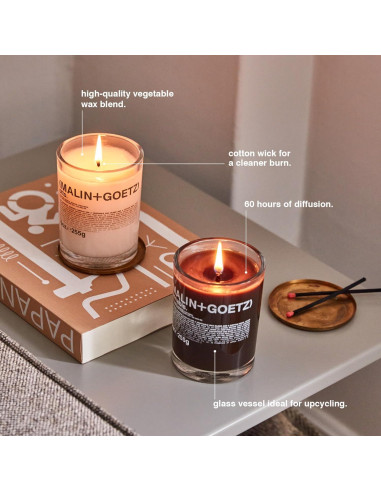 Vela Aromática Malin + Goetz 255g Cera de Soja Bergamota