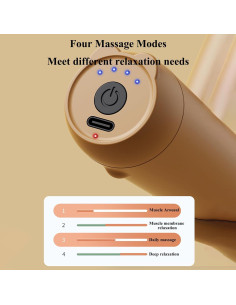 Pistola de Masaje Winb Mgbear-2023, 5 Cabezas, 4 Velocidades 2