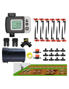 Kit de Riego por Goteo Automático FesmTek1 19.5m con Temporizador