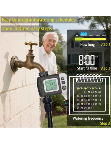 Kit de Riego por Goteo Automático FesmTek1 19.5m con Temporizador