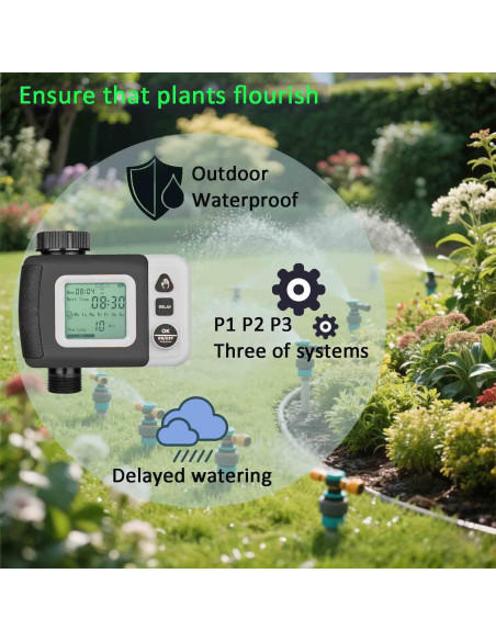 Kit de Riego por Goteo Automático FesmTek1 19.5m con Temporizador