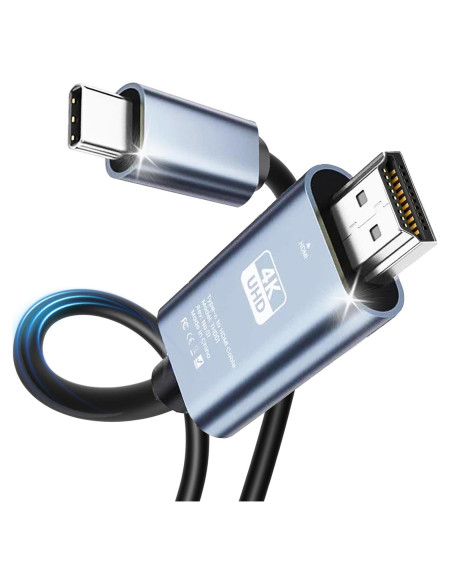 Cable USB C a HDMI 1.83m KEJOG 4K 60Hz Alta Velocidad