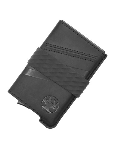 Cartera RFID Minimalista Hacksmith para Hombres - Negro
