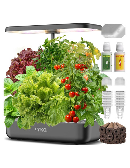 Sistema de Cultivo Hidropónico LYKOCLEAN 12 Cápsulas, Jardín Interior