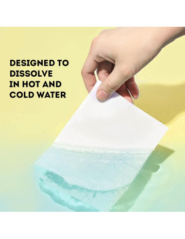 Hojas de Detergente para Ropa ECO ROOTS Sin Fragancia 64 Cargas