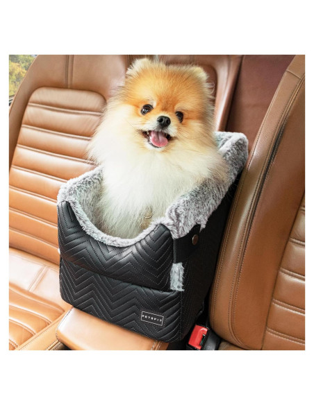 Asiento de Coche para Perros PETSFIT Pequeño Negro 43.5x24x21.5 cm