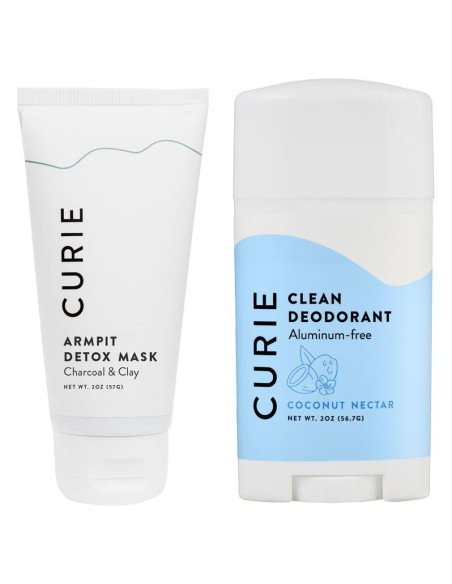 Desodorante Natural Curie Néctar de Coco + Máscara Detox 2pk