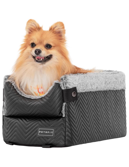 Asiento de Coche para Perros PETSFIT Pequeño Negro 43.5x24x21.5 cm