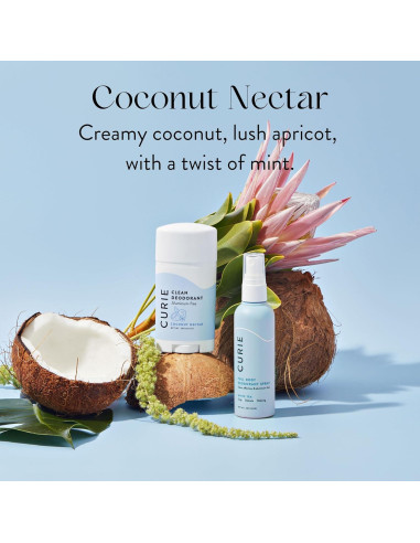 Desodorante Natural Curie Néctar de Coco + Máscara Detox 2pk