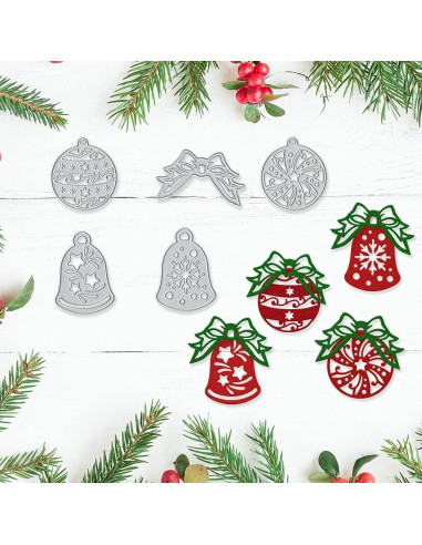 Troqueles de Corte Navideños Hying - Campana y Bombilla