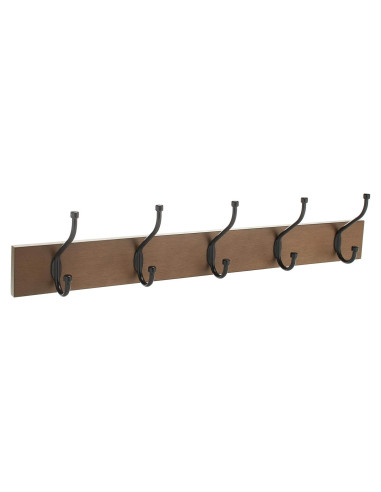 Perchero de Pared Rectangular Amazon Basics 5 Ganchos MDF