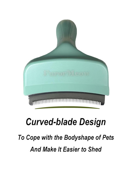 Cepillo deshedding para mascotas Haigele pequeño verde