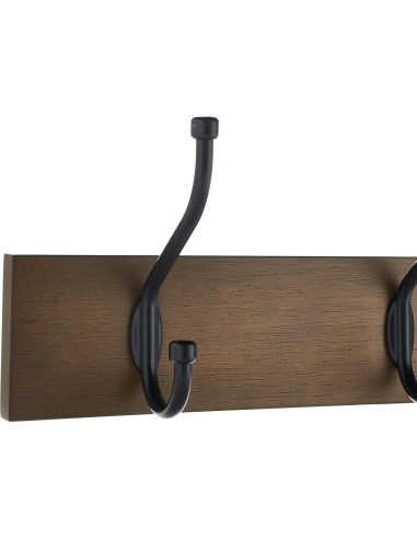 Perchero de Pared Rectangular Amazon Basics 5 Ganchos MDF