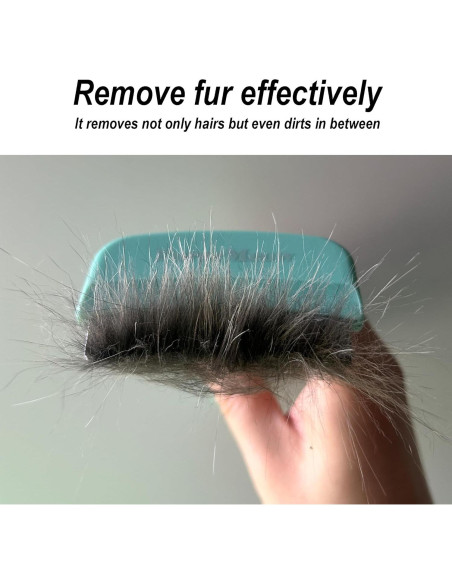 Cepillo deshedding para mascotas Haigele pequeño verde