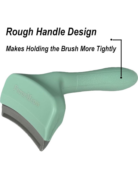 Cepillo deshedding para mascotas Haigele pequeño verde