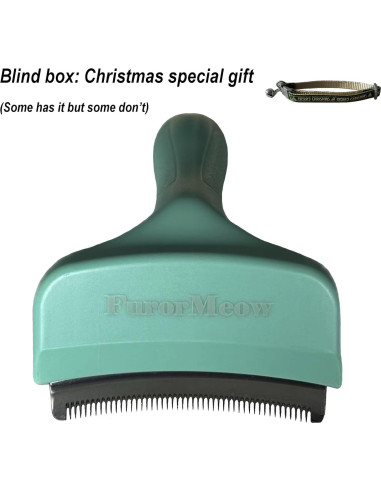 Cepillo deshedding para mascotas Haigele pequeño verde