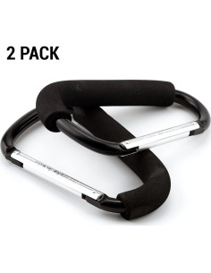 Paquete de 2 Ganchos Grandes para Carro de Compras - Aluminio 2