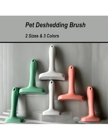 Cepillo deshedding para mascotas Haigele pequeño verde