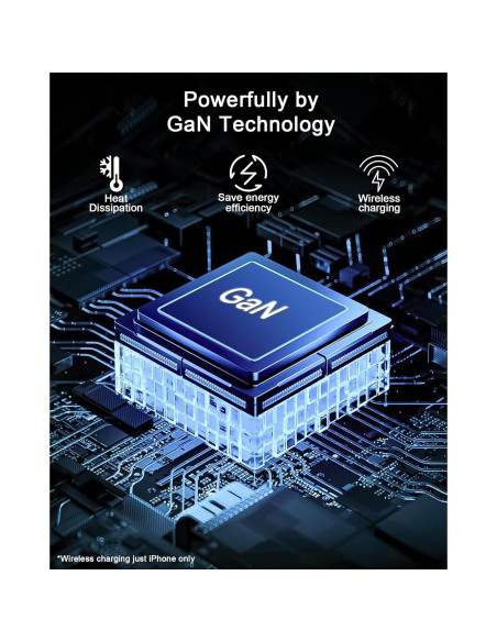 Estación de Carga USB C 100W 6 Puertos SOLOPEN Rápido