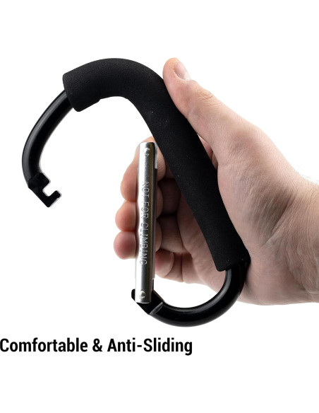 Paquete de 2 Ganchos Grandes para Carro de Compras - Aluminio