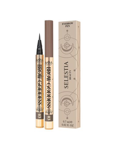 Lápiz de Cejas Líquido SELESTIA BEAUTY Bastet - Resistente a Manchas