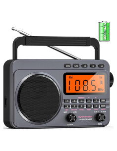 Radio Portátil AM/FM/SW Sunoony con Alerta NOAA 4000mAh