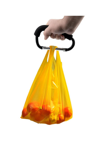 Paquete de 2 Ganchos Grandes para Carro de Compras - Aluminio