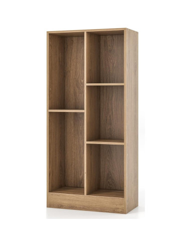 Estantería de Libros Costzon 5 Cubos 104 cm Madera Natural