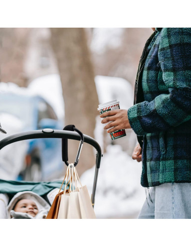 Paquete de 2 Ganchos Grandes para Carro de Compras - Aluminio
